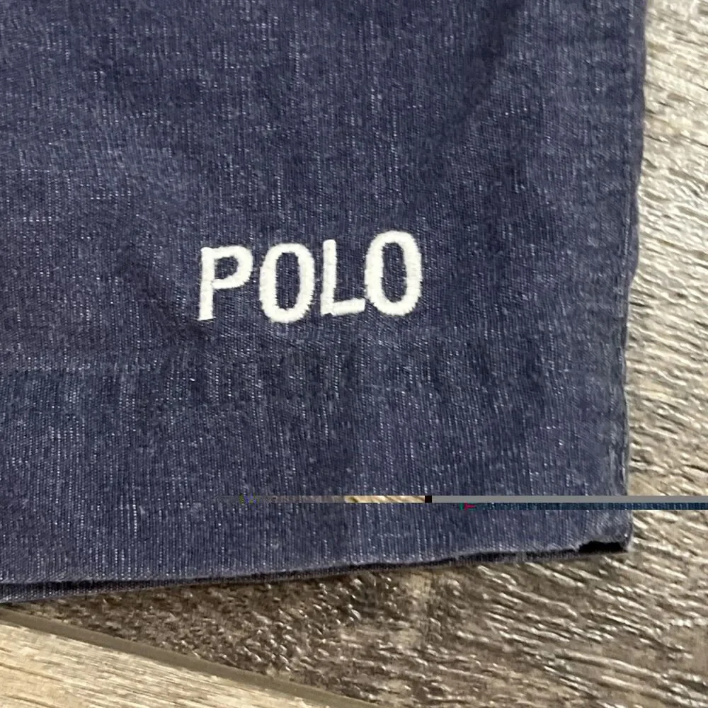 Vintage Ralph Lauren Polo Sport Spellout Colorblick Shorts Green Blue - Medium